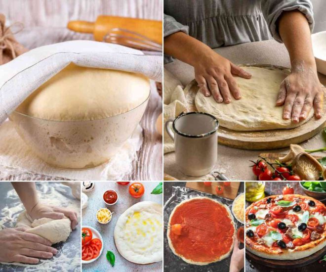 Masa de pizza casera (2 recetas tradicionales, esponjosa o fina