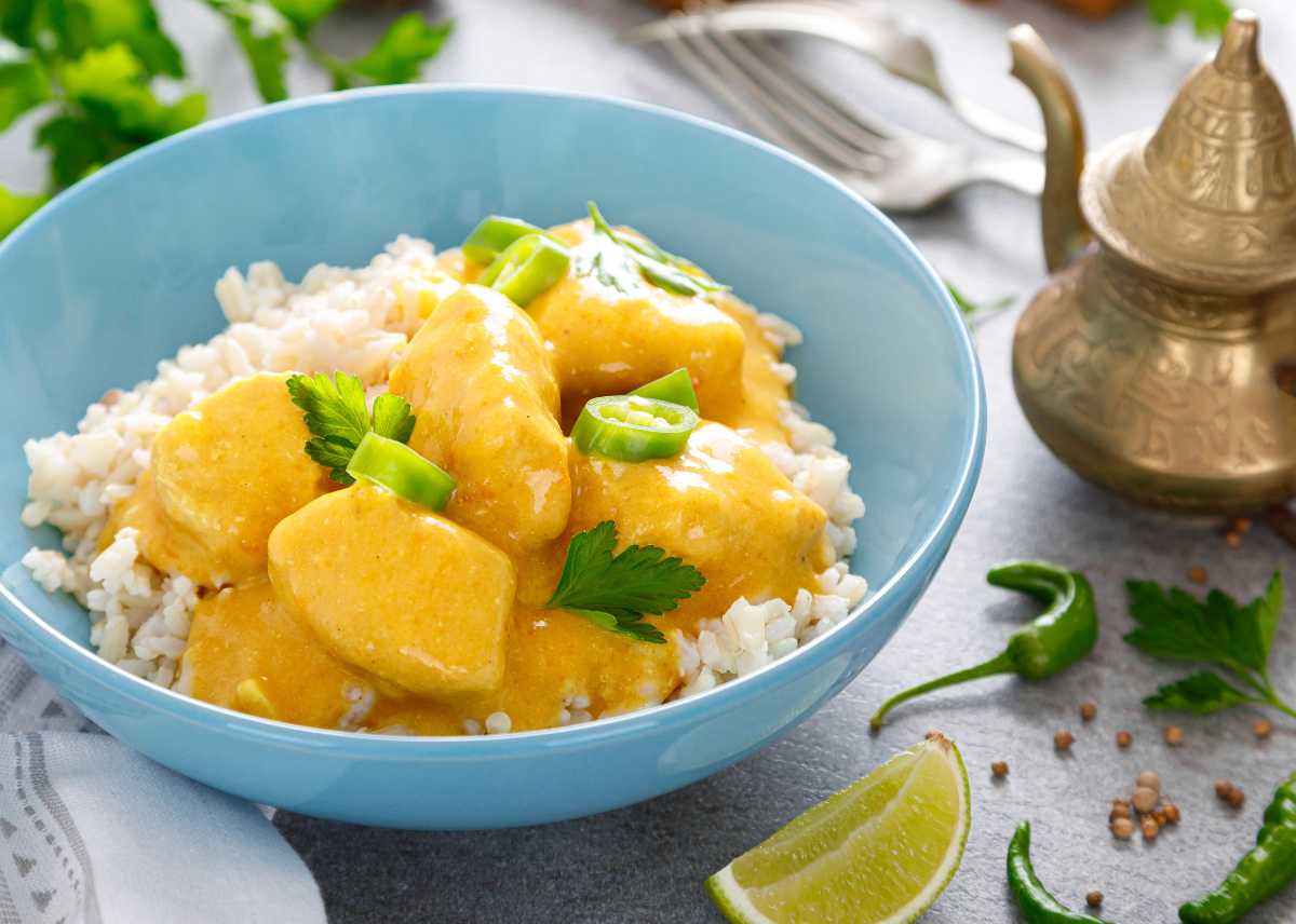 pollo al curry indio tradicional