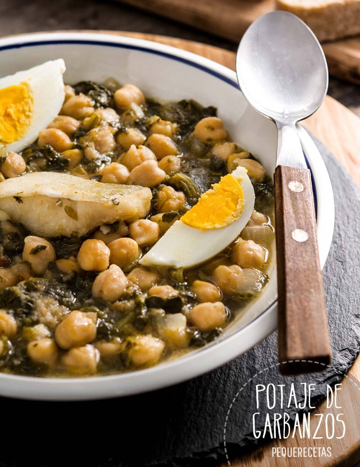 Potaje de garbanzos o de Vigilia, receta fácil y rápida Pequerecetas