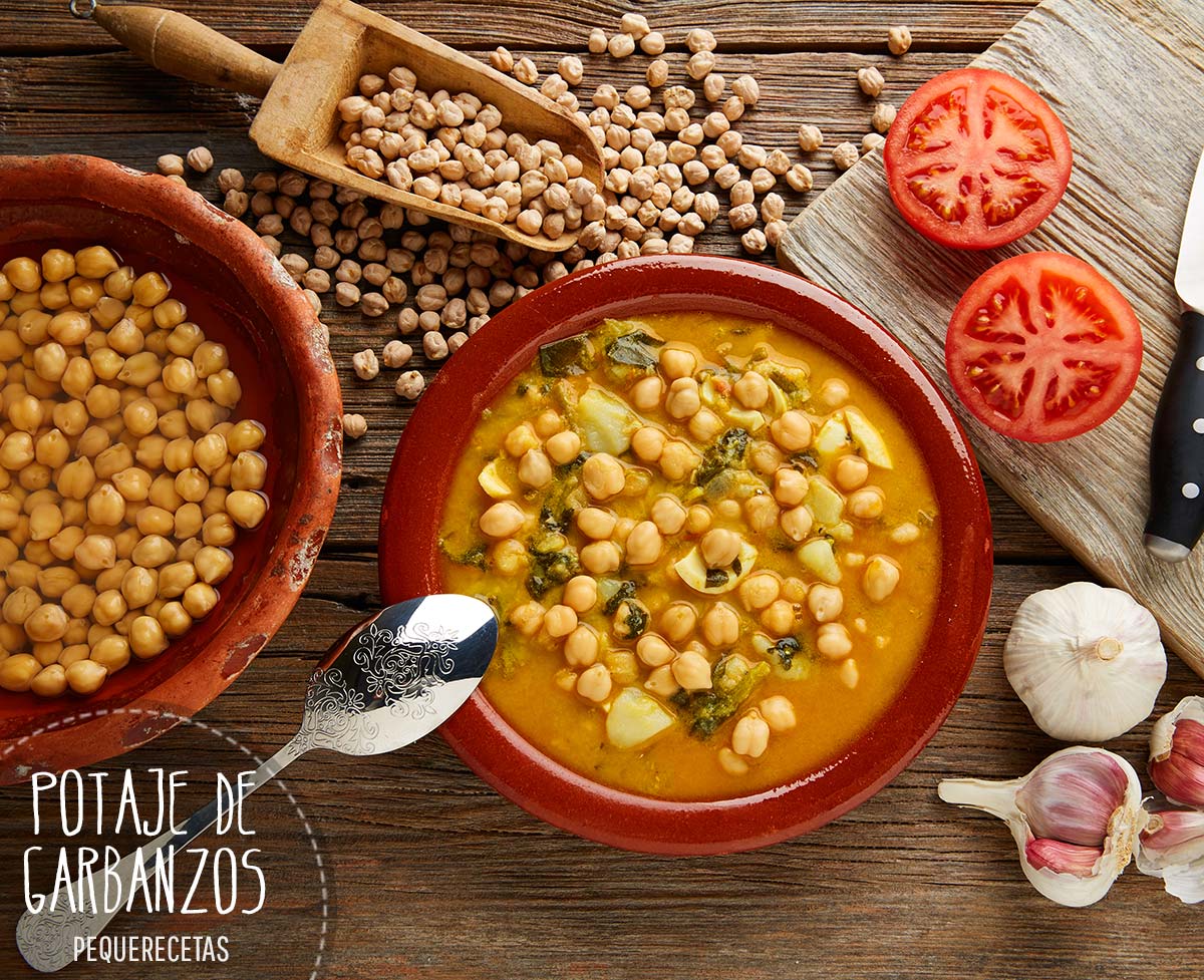 Potaje de garbanzos o de Vigilia, receta fácil y rápida Pequerecetas