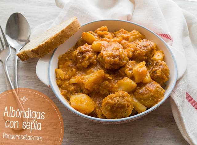 receta albondigas con sepia