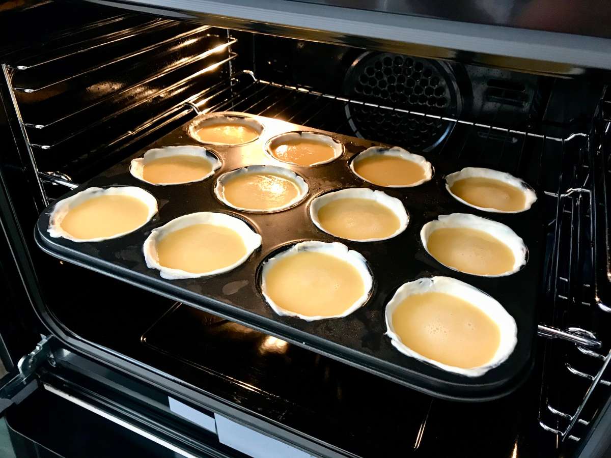 tiempo de horno Pasteles de Belém