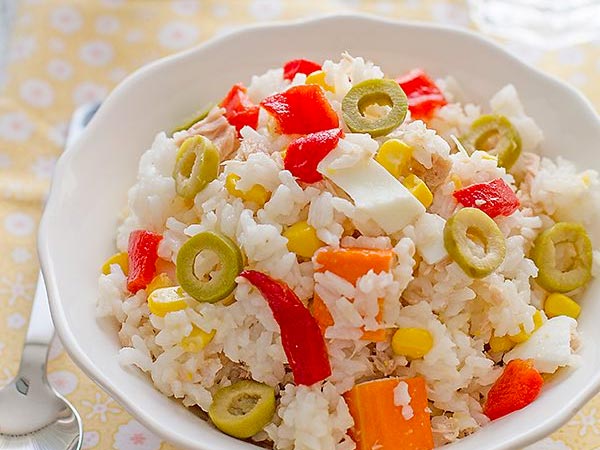 Ensalada de arroz (10 recetas fáciles) - PequeRecetas