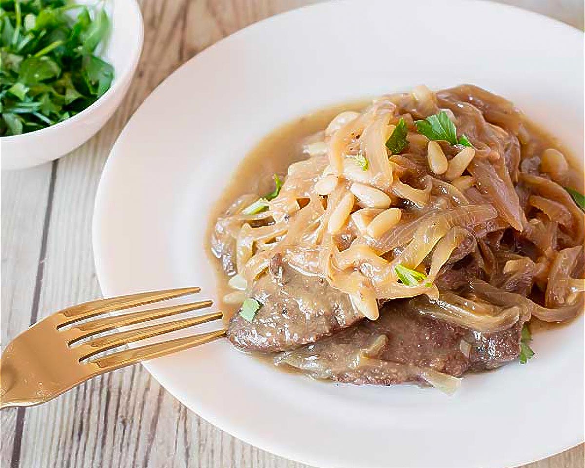 liver with onions -