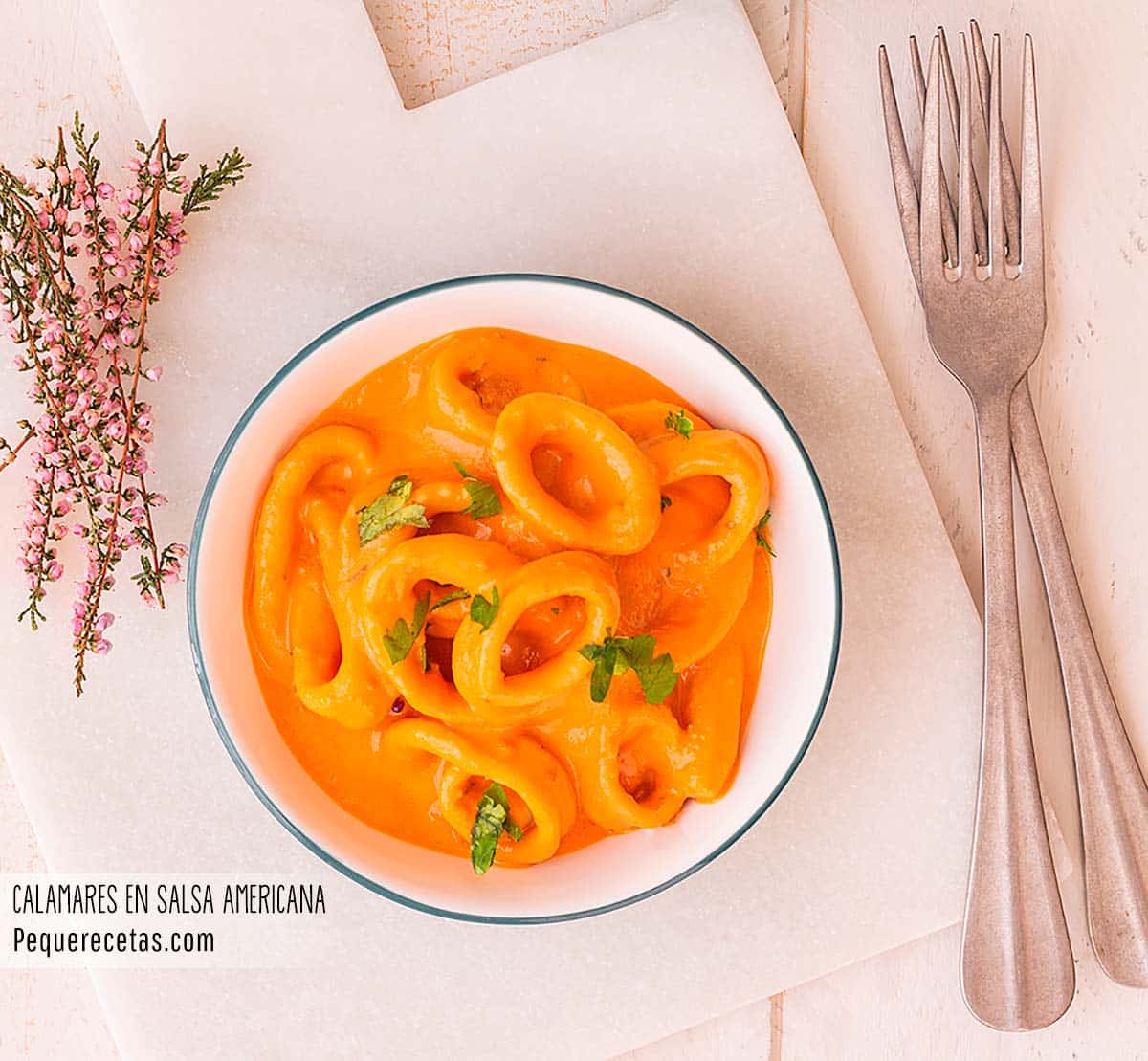 Calamares en salsa americana (receta FÁCIL)