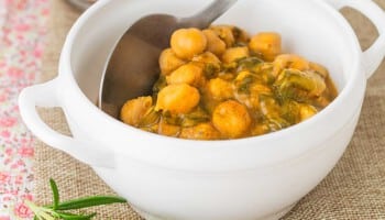 Chickpea stew with chard recipe
