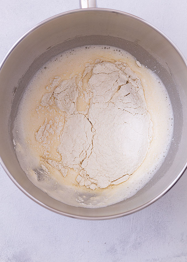 huevos, harina, hojuelas