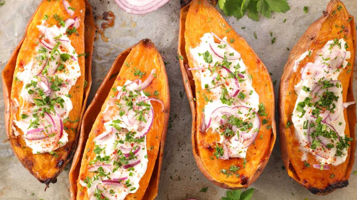 boniato asado al horno