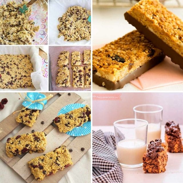 Barritas energéticas de cereales, 3 recetas saludables - PequeRecetas