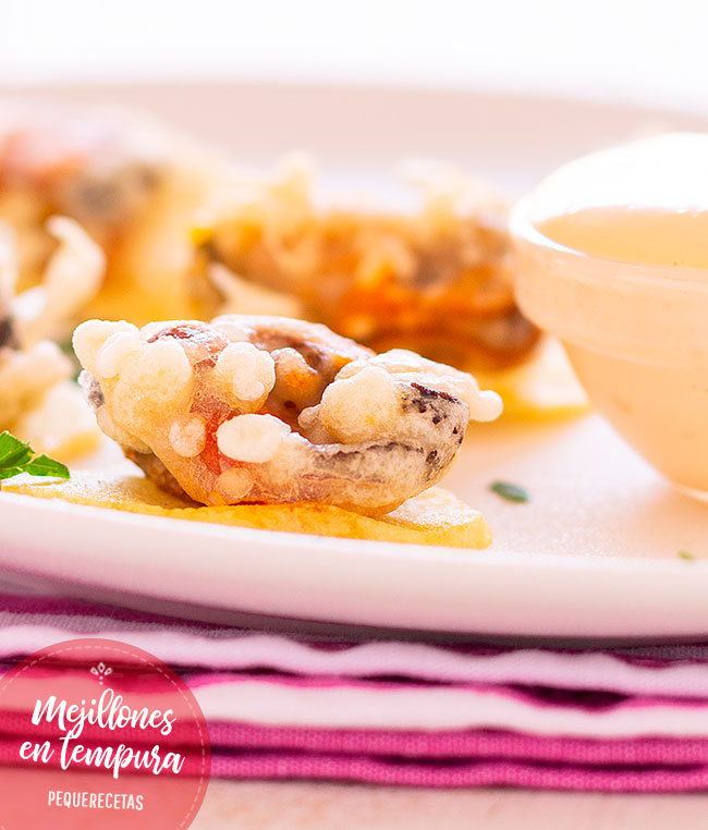 como hacer tempura de mejillones con patatas chips