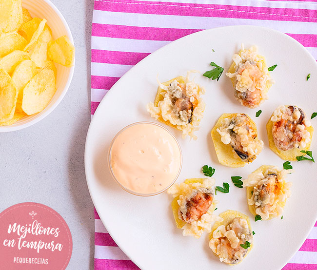 receta de tempura de mejillones