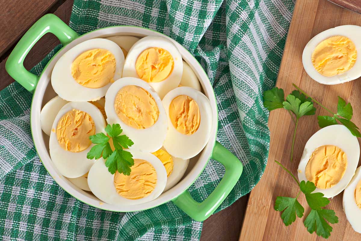 Snacks ricos en proteínas: huevos duros