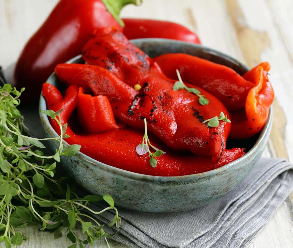 Pimientos Asados Al Horno