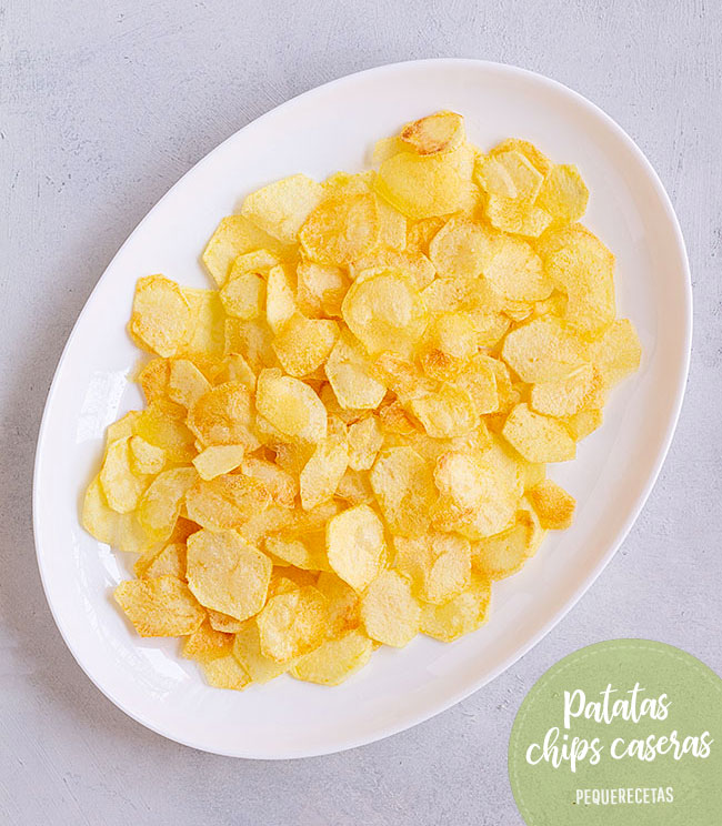 como hacer patatas fritas chips caseras