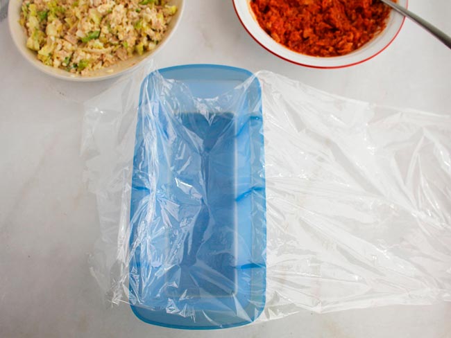 pastel de pan de molde y atun paso a paso