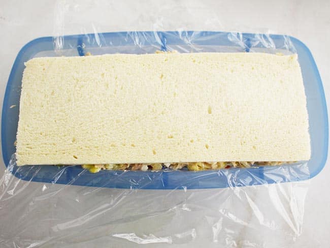 como hacer pastel de atun con pan de molde paso a paso