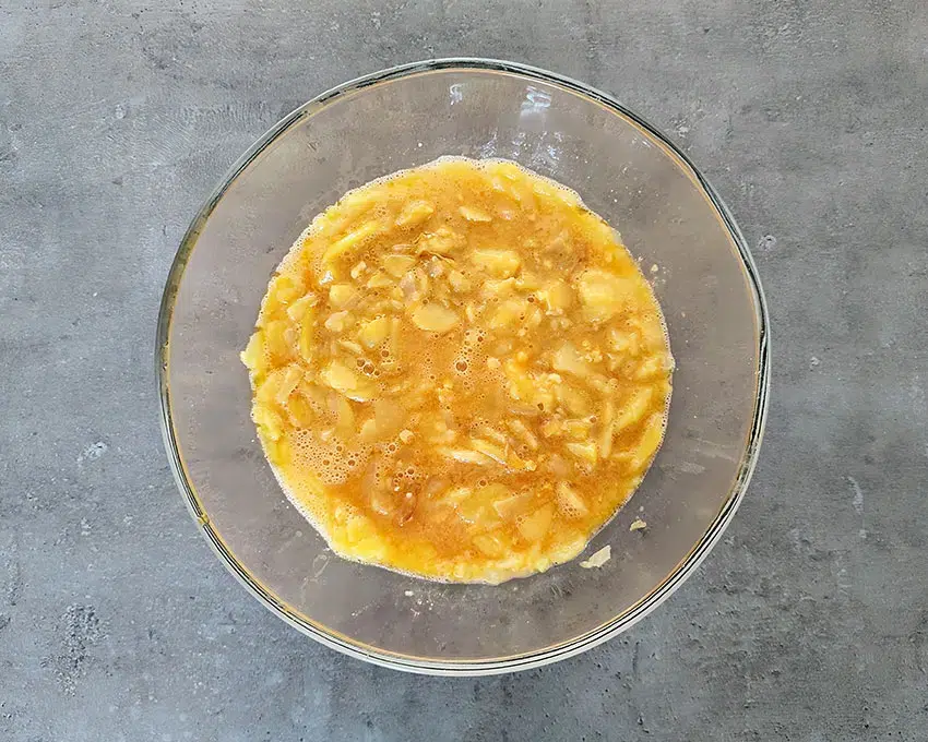 eggs for potato omelette
