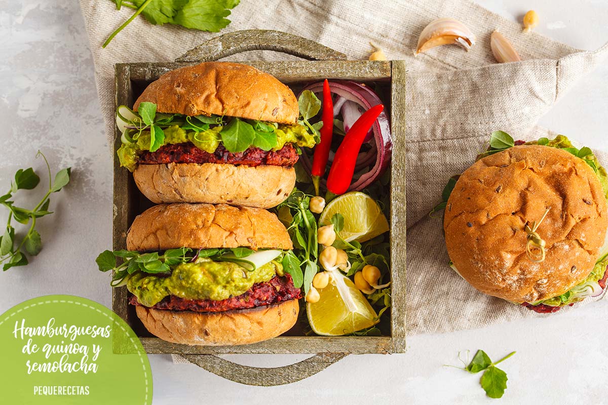 receta de hamburguesa de quinoa
