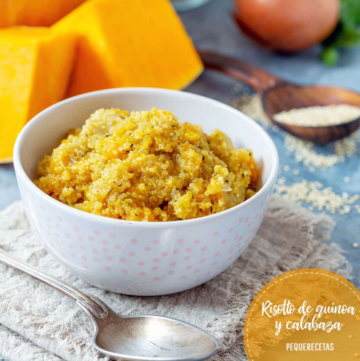 receta de risotto de quinoa y calabaza