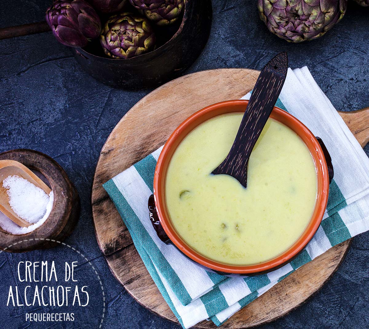 Crema de alcachofa (receta FÁCIL y sana)