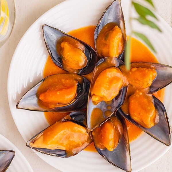 mejillones en salsa picante receta
