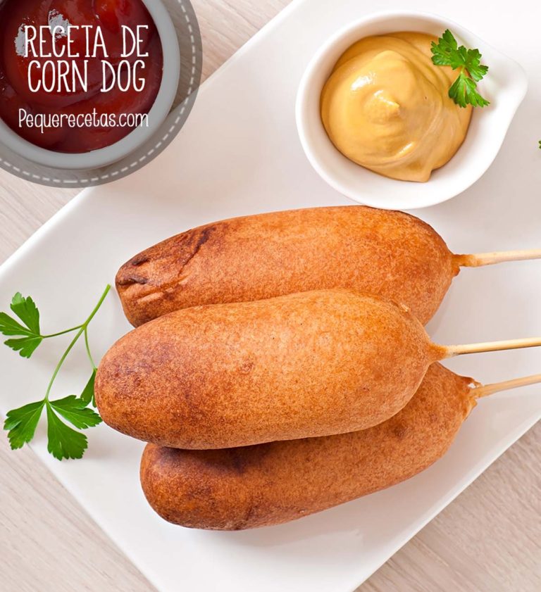 Cómo hacer Corn Dogs (Hot Dogs americanos rebozados) PequeRecetas