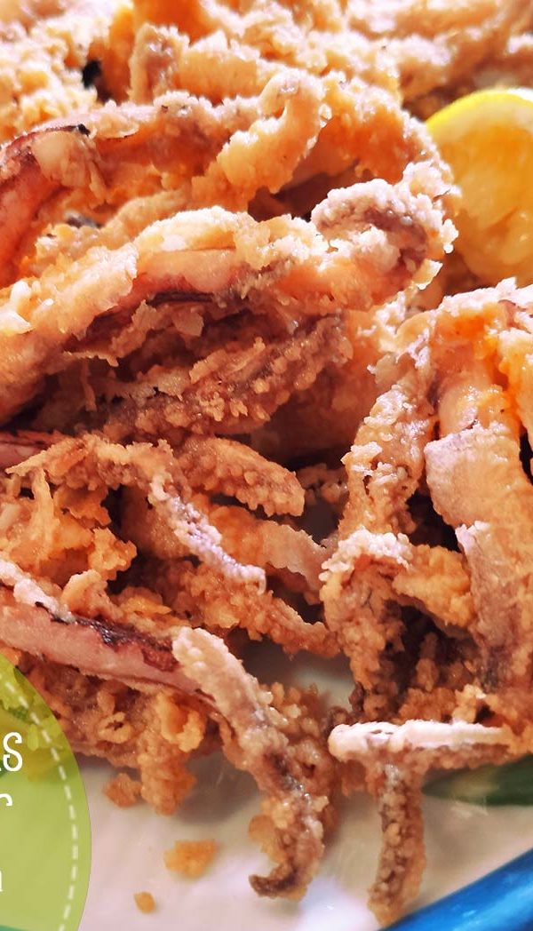 patas de calamar fritas y rebozadas