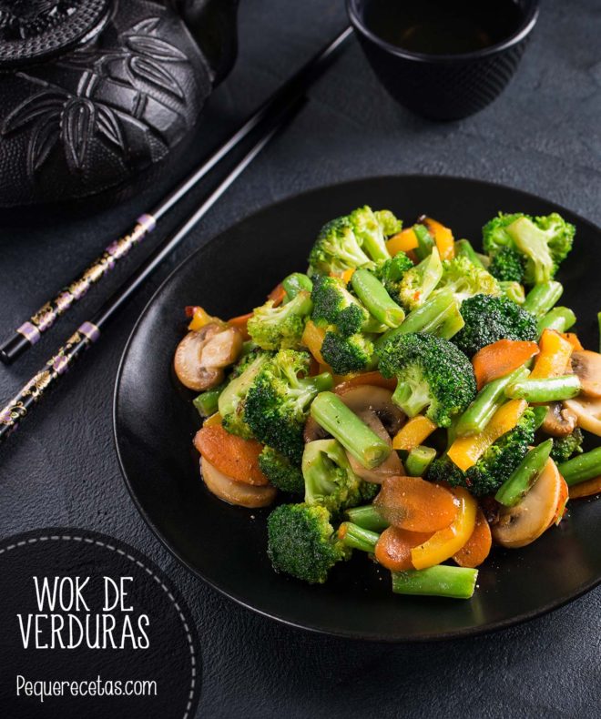 wok de verduras receta