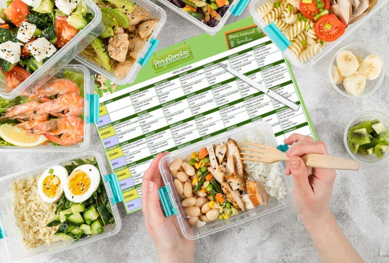batch cooking recetas menu semanal