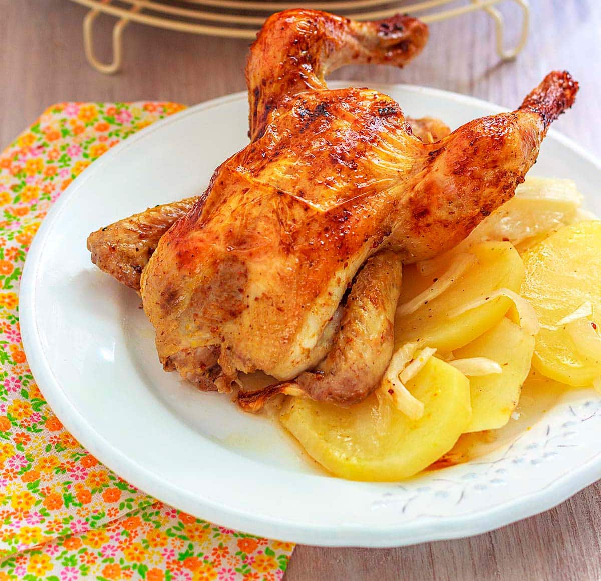 pollos picantones receta