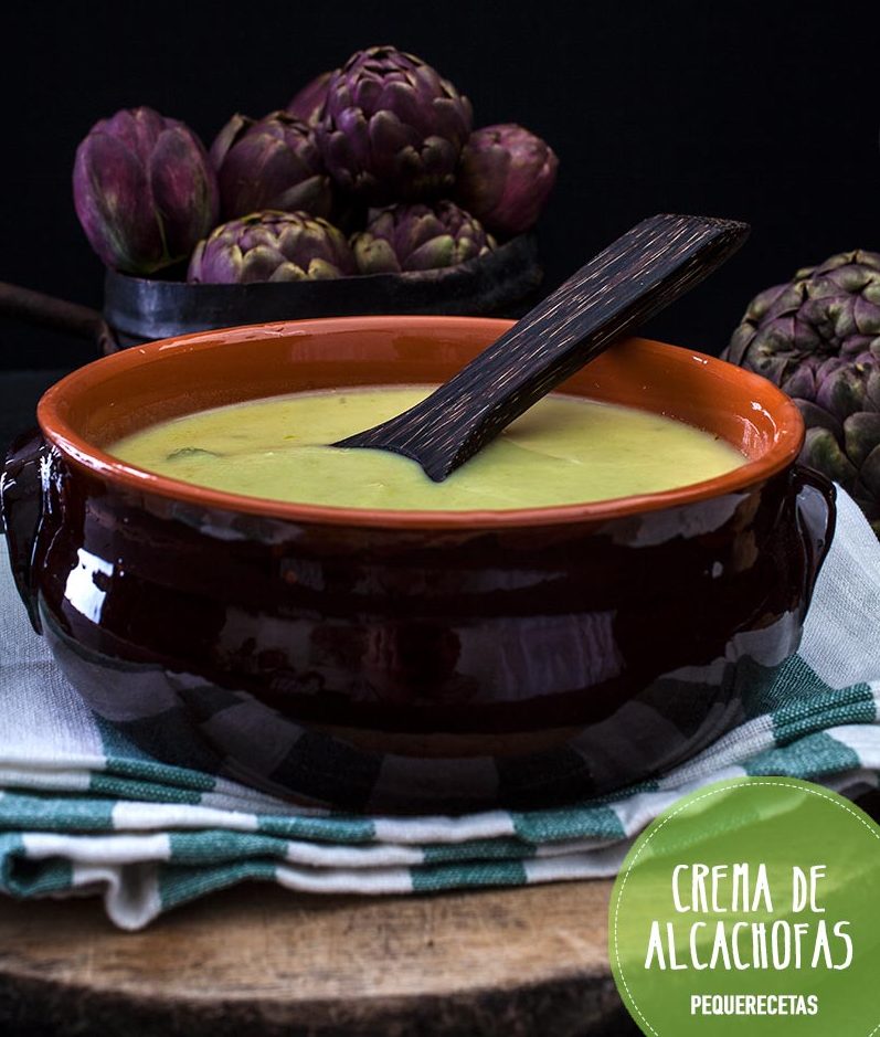 Receta crema alcachofas