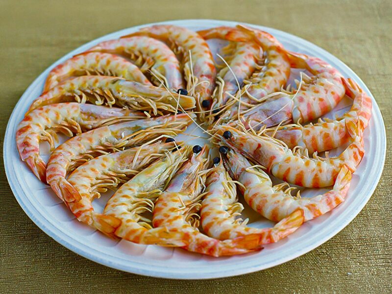 langostinos cocidos receta