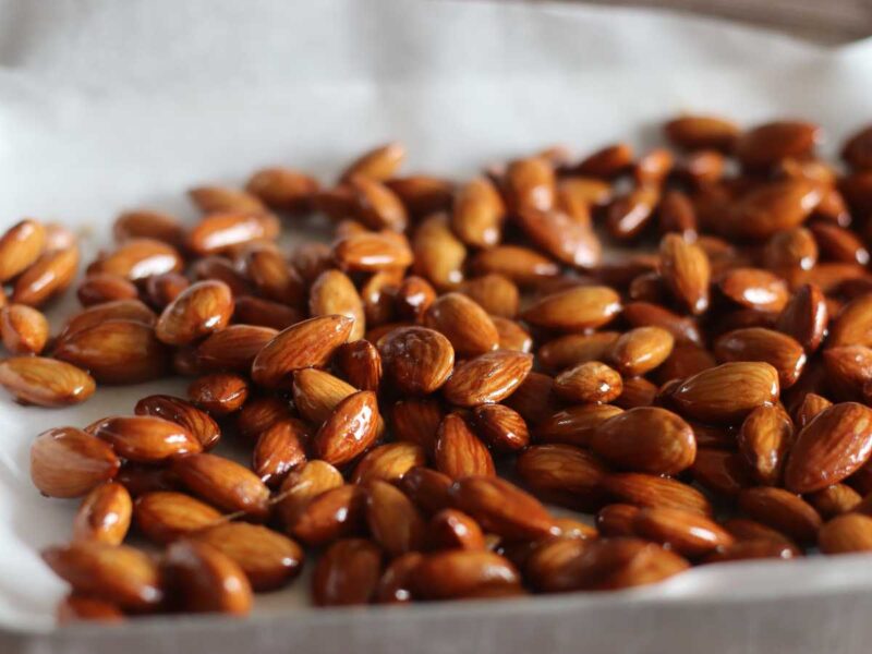 almendras garrapiñadas con miel