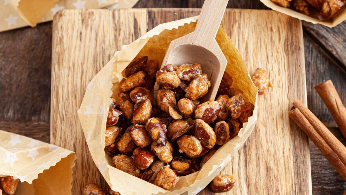 como hacer almendras garrapiñadas