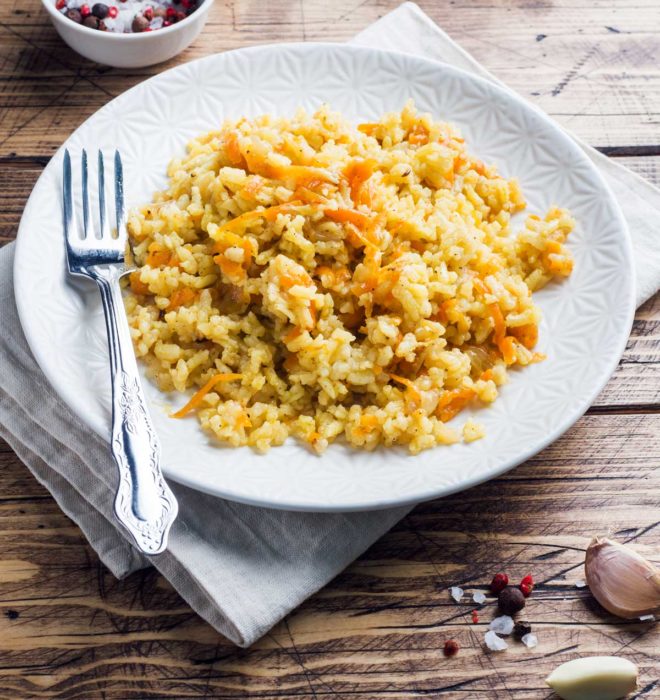 Cómo hacer arroz Pilaf (receta FÁCIL de Pilaf con Verduras) PequeRecetas