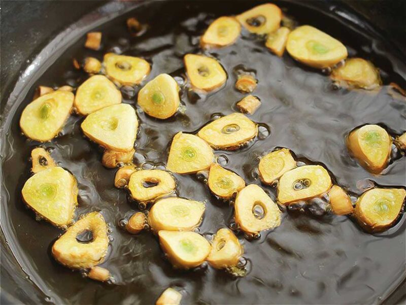 freir ajos para rape