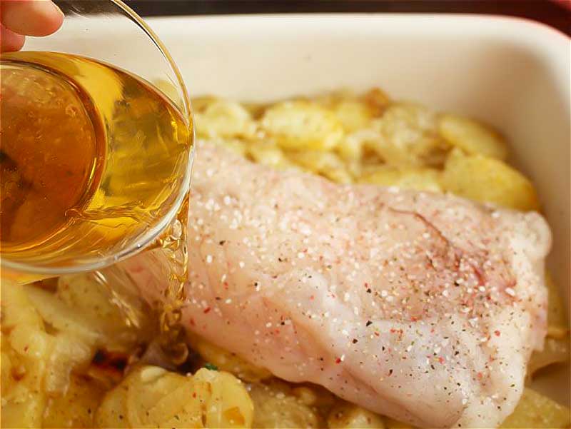 ingredientes rape al horno