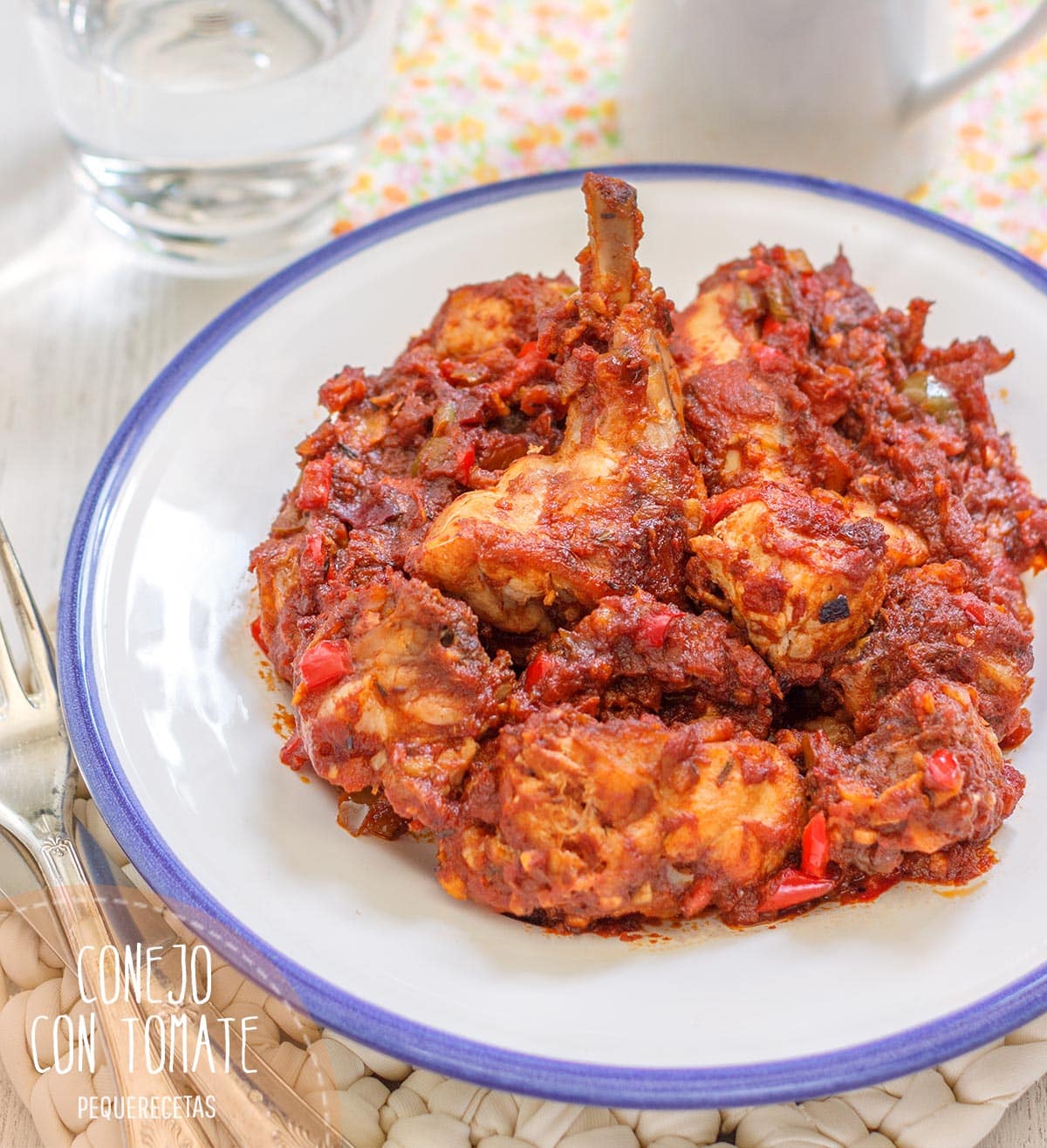 como hacer conejo con tomate