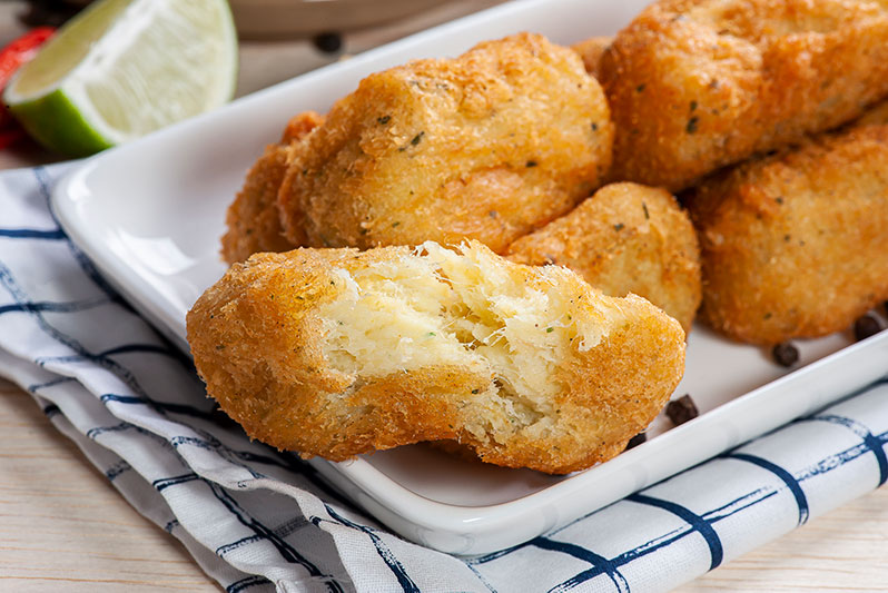Receta de pastéis de bacalhau