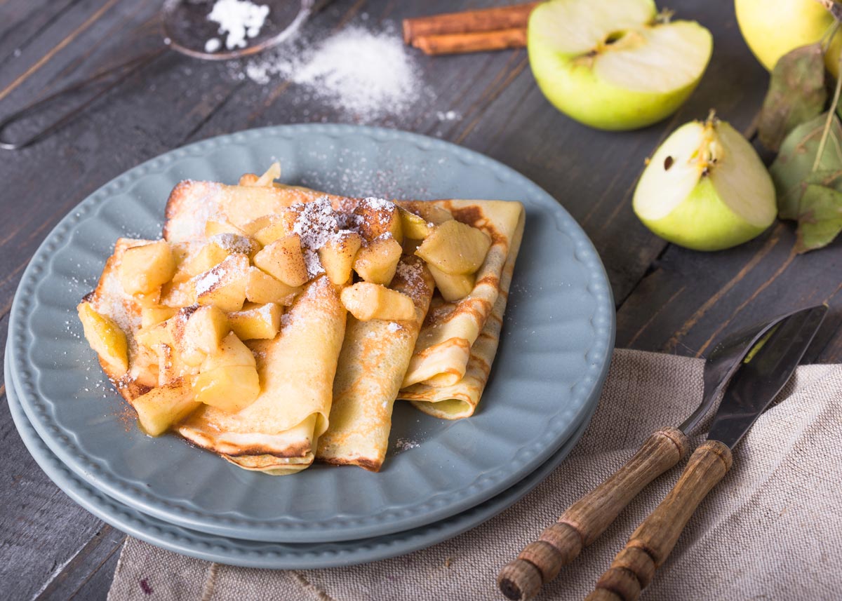 how to make crepes with apple