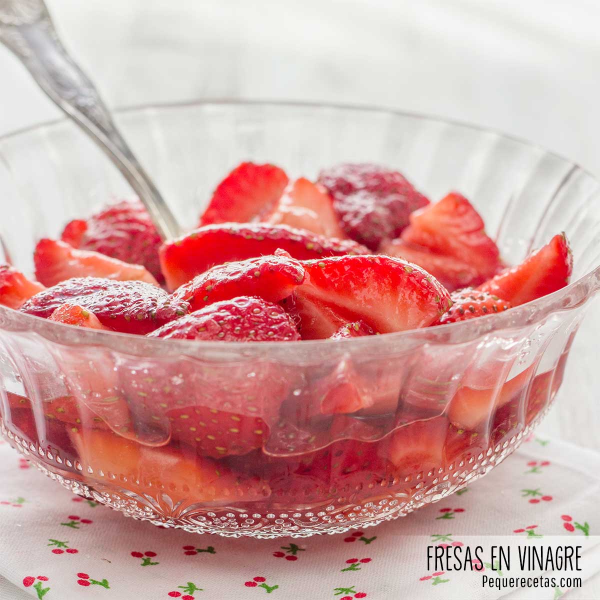 como hacer fresas en vinagre