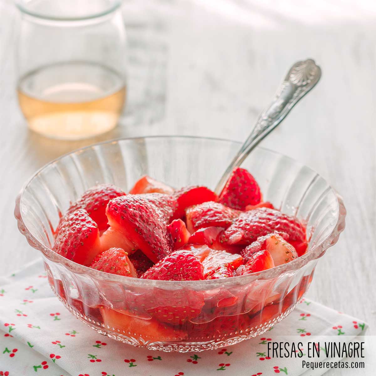 fresas en vinagre receta