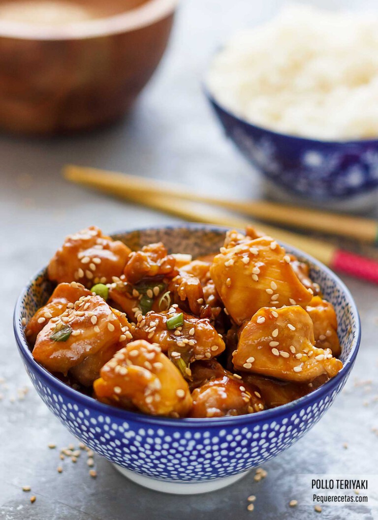 Pollo TERIYAKI (receta japonesa FÁCIL en 15 minutos) PequeRecetas