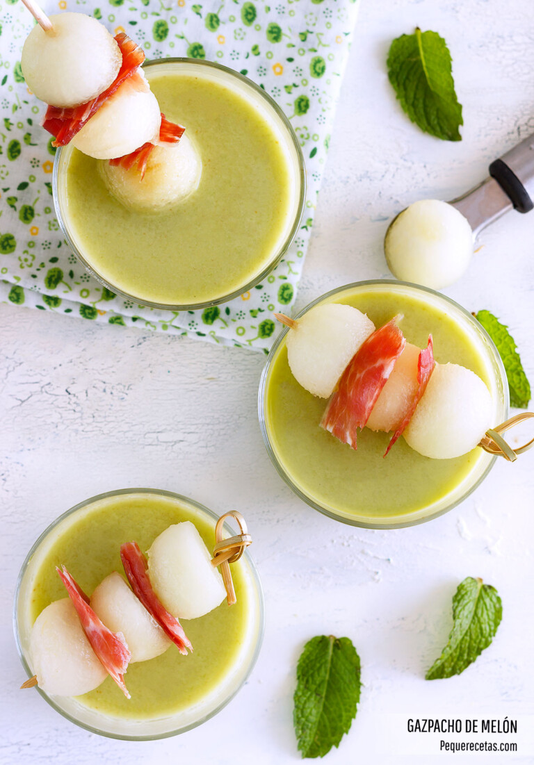 Gazpacho de melón (la MEJOR receta) PequeRecetas