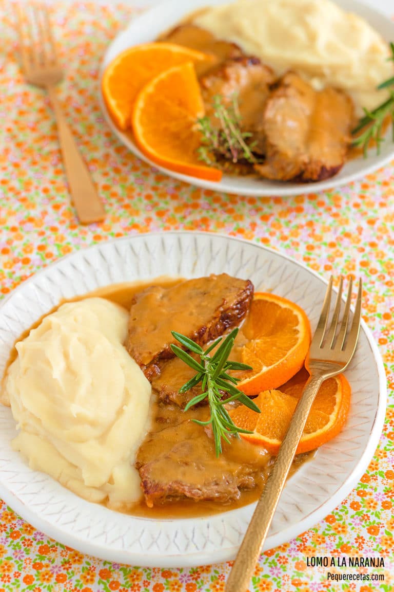 lomo a la naranja receta