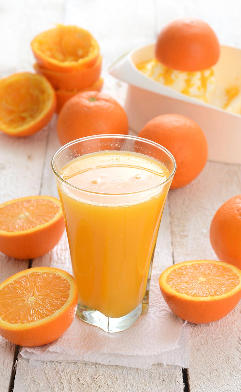 Receta de refresco de naranja casero