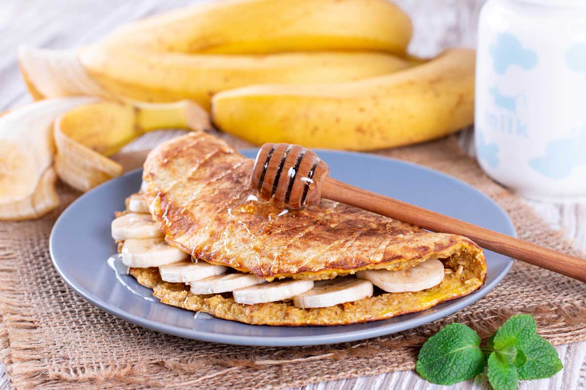 Tortitas de avena y plátano (receta fit saludable) | PequeRecetas