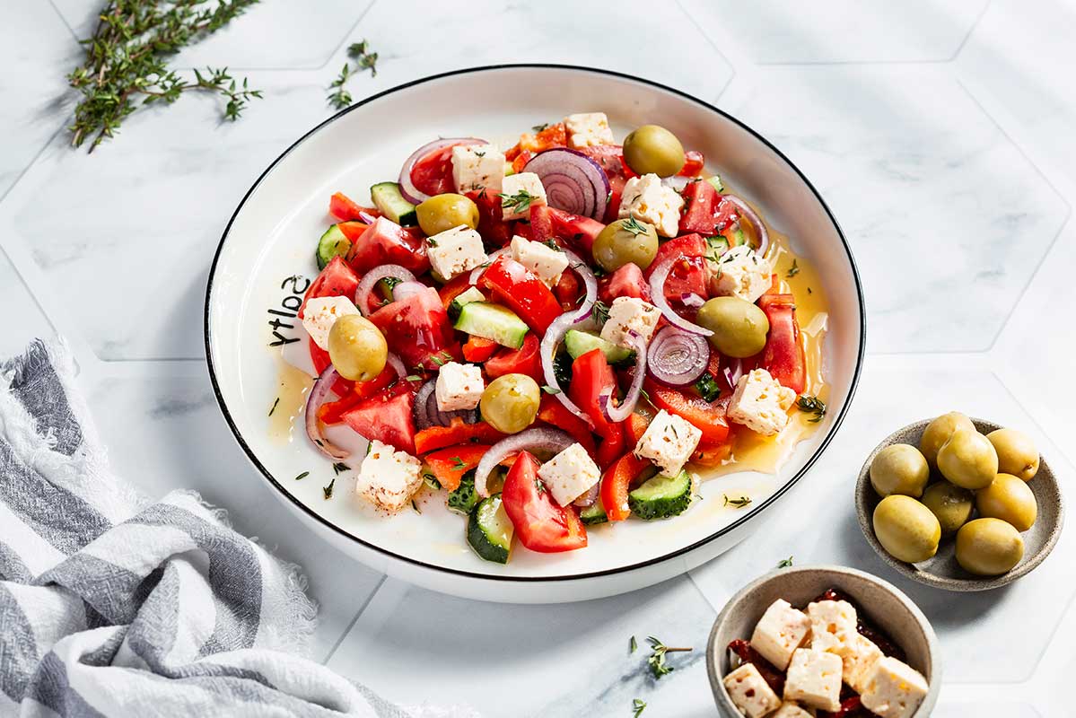 Ensalada griega receta