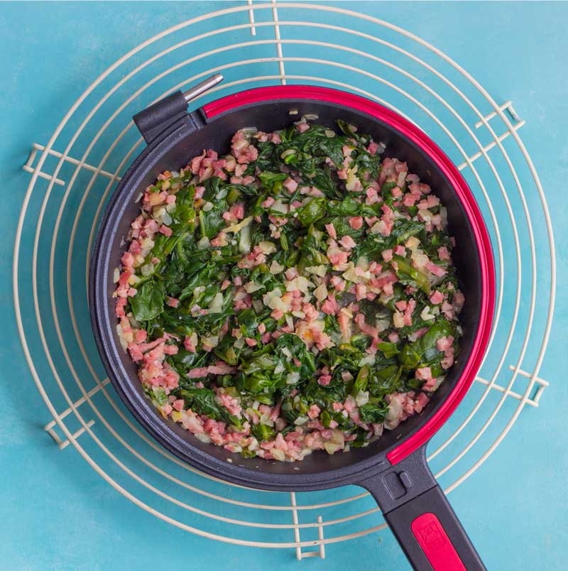 ingredientes tortilla de acelgas con jamon