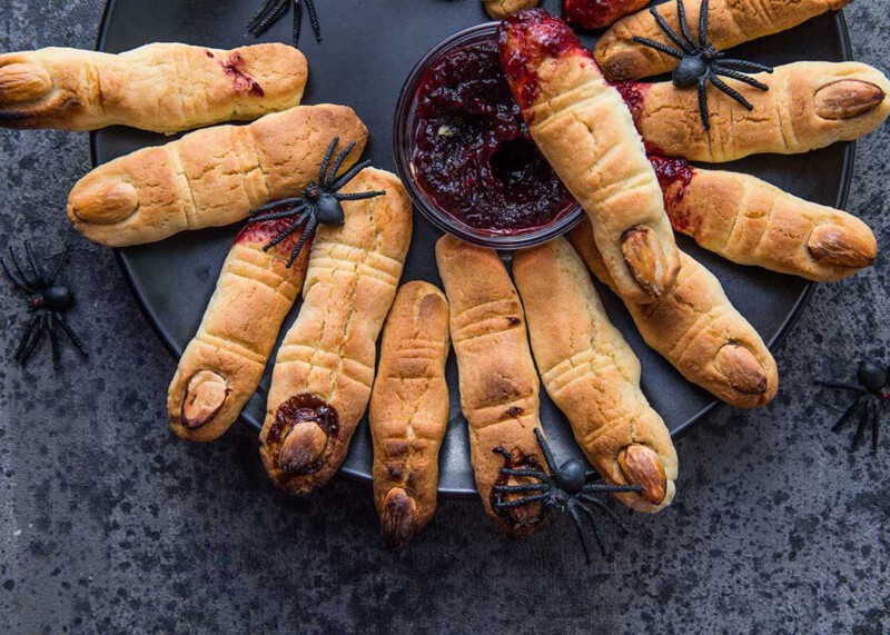 dedos de bruja para Halloween receta
